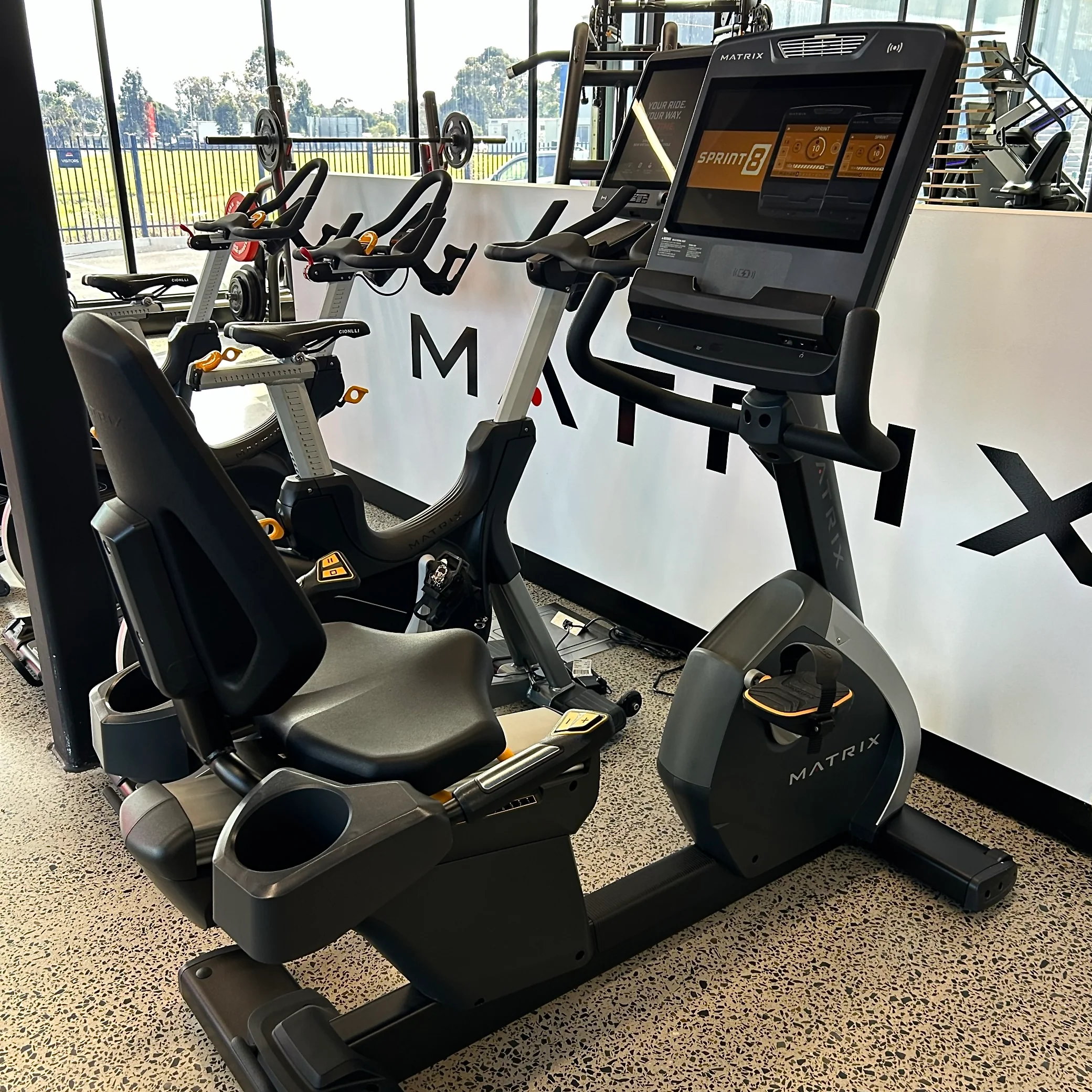 Matrix Performance Recumbent Cycle With Touch Console (Showroom Model) - Image 4